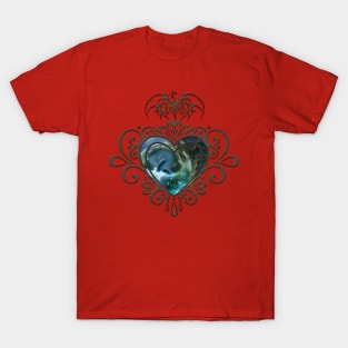 dolphin, animal, ocean, bubble, playing, swimming, water, fantasy T-Shirt